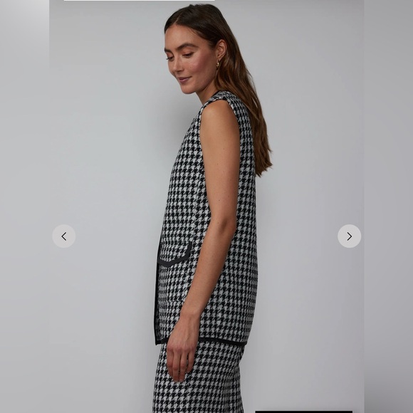 New York & Company Houndstooth Tweed Vest - Picture 6 of 7